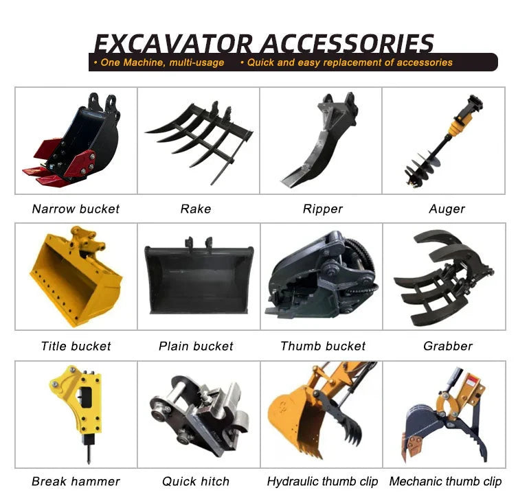 Cfgindustrial 1 Ton Mini Excavator with Hydraulic Thumb & Gasoline RATO Engine | AGT-KH16R