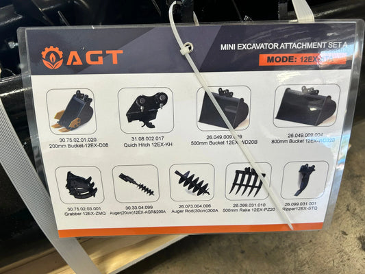 Cfgindustrial Mini Excavator Attachment Set A | 12EX-ATA