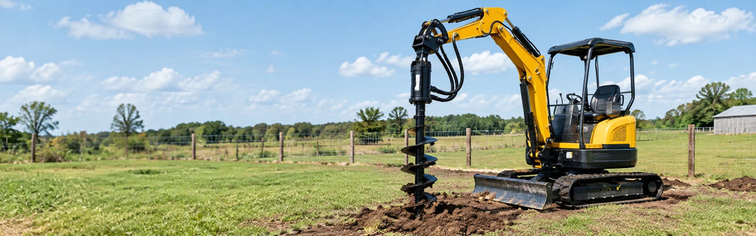 Mini Excavator for Fence Installation: How to Dig Post Holes Faster and Easier