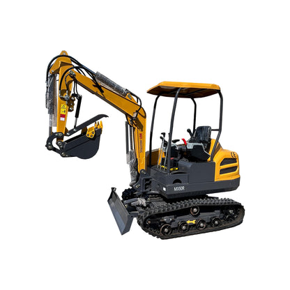 Cfgindustrial 2 Ton Mini Hydraulic Excavator with Cab, Rato 825 Gasoline Engine | MX50R