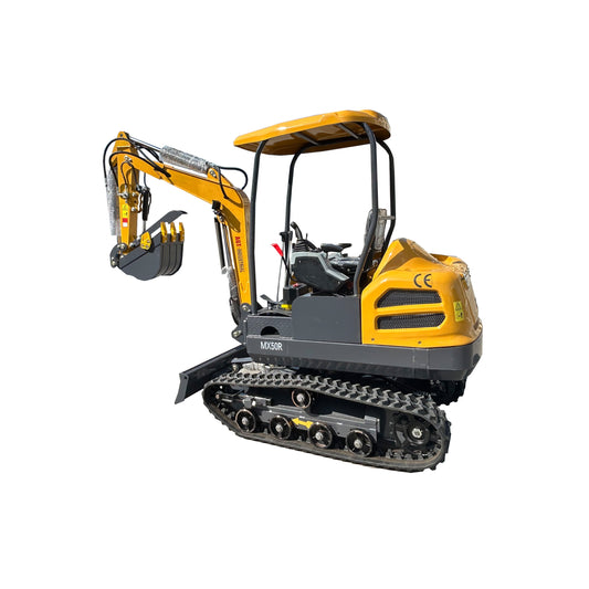 Cfgindustrial 2 Ton Mini Hydraulic Excavator with Cab, Rato 825 Gasoline Engine | MX50R