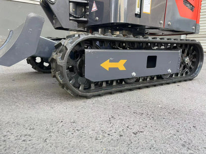 Cfgindustrial 1 Ton Upgraded Mini Excavator with Pilot Control, Swing Boom & Hydraulic Thumb | DM12X-PLUS