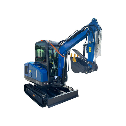 Cfgindustrial 2 Ton Hydraulic Crawler Excavator with Cab, 28 HP Rato 825 Gasoline Engine | MY50R