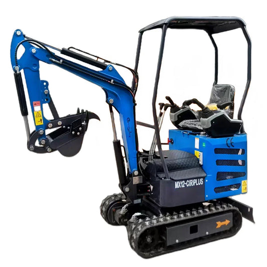 Cfgindustrial 1 Ton Tracked Mini Excavator with 13.5 HP RATO Engine w/ Pilot Control & Swing Boom | MX12-CRPLUS