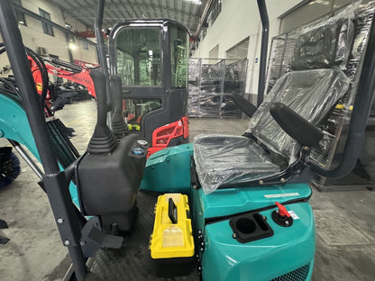 Cfgindustrial 1 Ton Mini Excavator with Hydraulic Thumb & Gasoline RATO Engine | AGT-KH16R