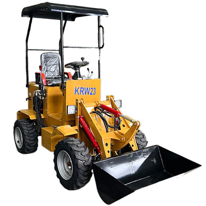 Cfgindustrial 24 HP Rato Mini Skid Steer Loader with Compact Tracks & Wheeled | KRW23
