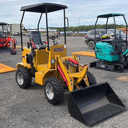 Cfgindustrial 24 HP Rato Mini Skid Steer Loader with Compact Tracks & Wheeled | KRW23