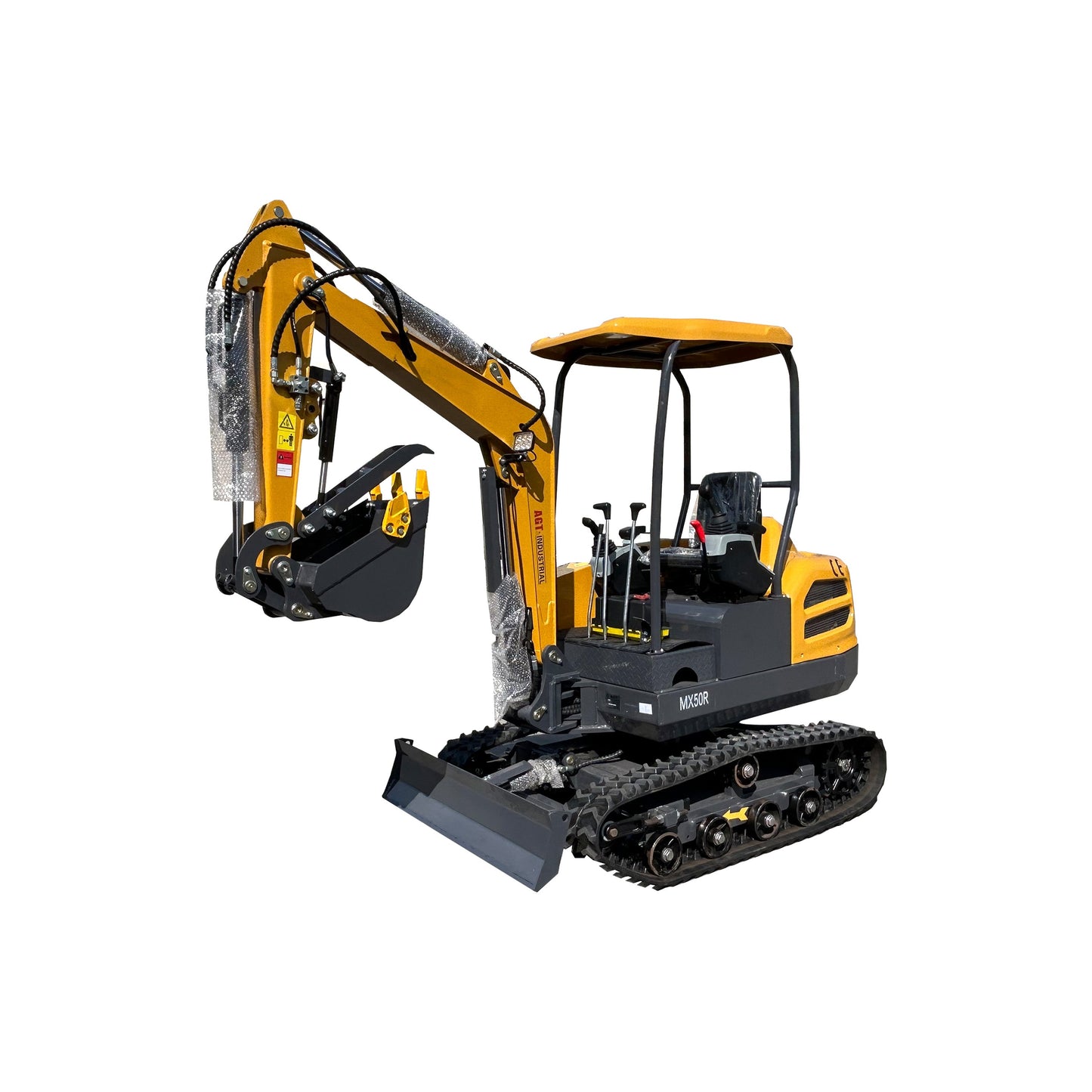 Cfgindustrial 2 Ton Mini Hydraulic Excavator with Cab, Rato 825 Gasoline Engine | MX50R