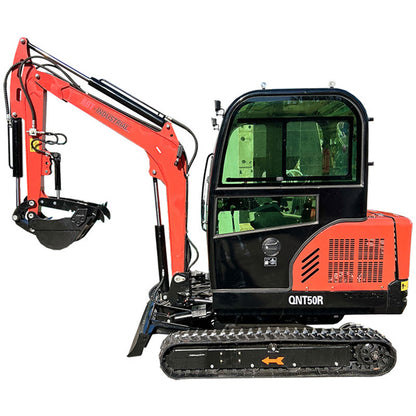 Cfgindustrial 2.5 Ton Mini Excavator with Rato 825 21kW Engine & Hydraulic Thumb | QNT50R
