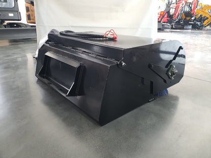 Cfgindustrial Broom Sweeper Attachment for Mini Skid Steers | M-BM