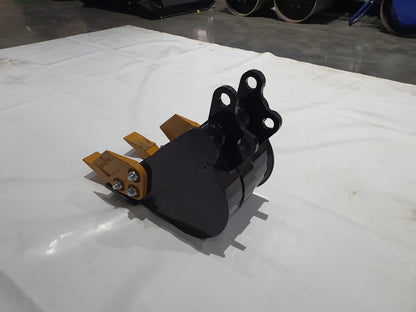 Cfgindustrial 12in Tooth Bucket with Teeth For H12/QH12 Mini Excavator Digger Attachment | AGT-12EX-WD12