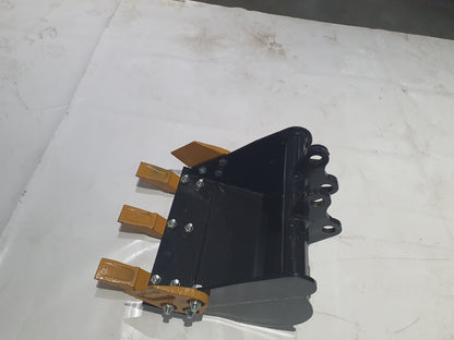 Cfgindustrial 16" Bucket With Teeth For Mini Excavators | AGT-12EX-WD16