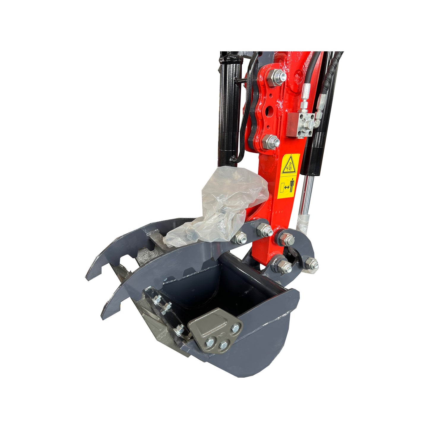 Cfgindustrial 1 Ton Upgraded Mini Excavator with Pilot Control, Side Swing Boom & Hydraulic Thumb | DM12X-C