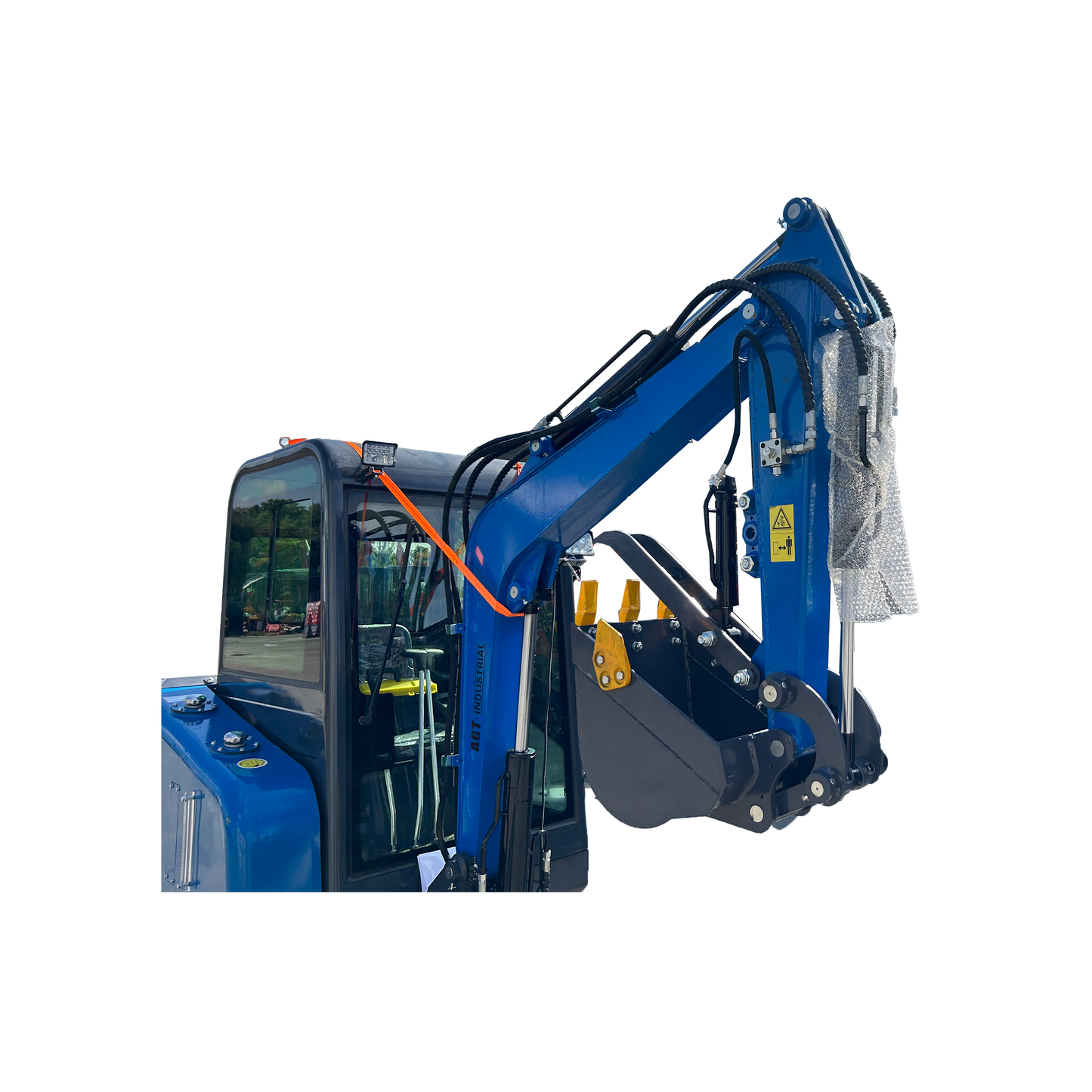 Cfgindustrial 2 Ton Hydraulic Crawler Excavator with Cab, 28 HP Rato 825 Gasoline Engine | MY50R