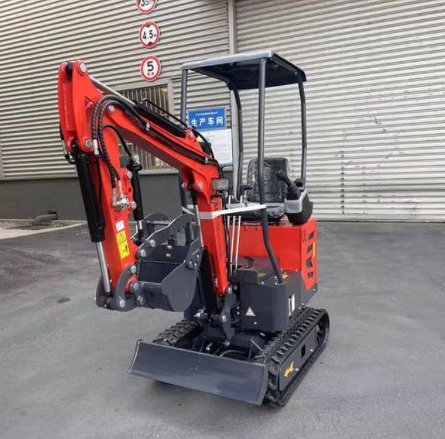 Cfgindustrial 1 Ton Upgraded Mini Excavator with Pilot Control, Swing Boom & Hydraulic Thumb | DM12X-PLUS