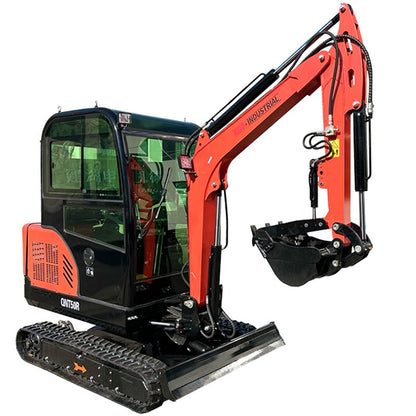 Cfgindustrial 2.5 Ton Mini Excavator with Rato 825 21kW Engine & Hydraulic Thumb | QNT50R