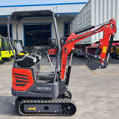 Cfgindustrial 1 Ton Mini Excavator with Rato 13.5 HP R420D Gas Engine | MX15RX