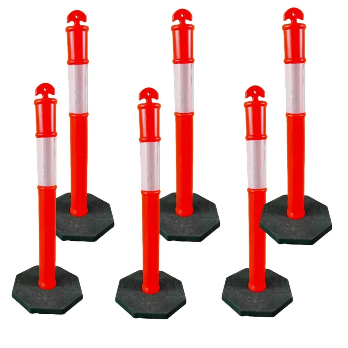 Cfgindustrial 50 Pcs 42in Flexible Traffic Delineator Post for Roads Warning Accessories | AGT-TBB