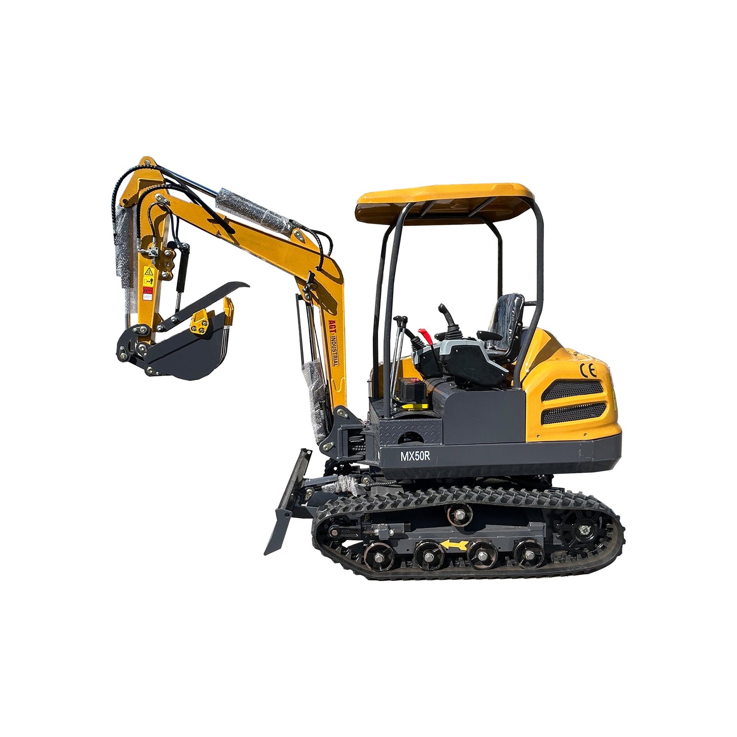 Cfgindustrial 2 Ton Mini Hydraulic Excavator with Cab, Rato 825 Gasoline Engine | MX50R