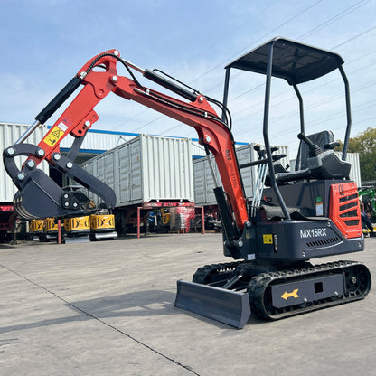 Cfgindustrial 1 Ton Mini Excavator with Rato 13.5 HP R420D Gas Engine | MX15RX