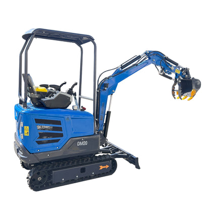 Cfgindustrial 1.3 Ton Mini Excavator with 13.7 HP Kubota D722 Diesel Engine | DM20