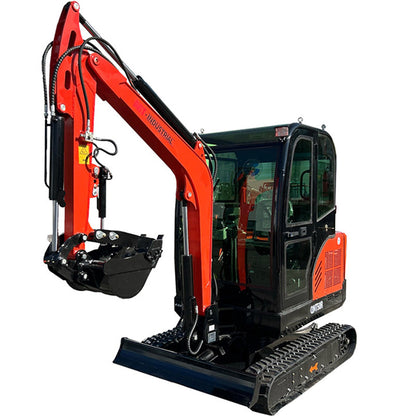Cfgindustrial 2.5 Ton Mini Excavator with Rato 825 21kW Engine & Hydraulic Thumb | QNT50R