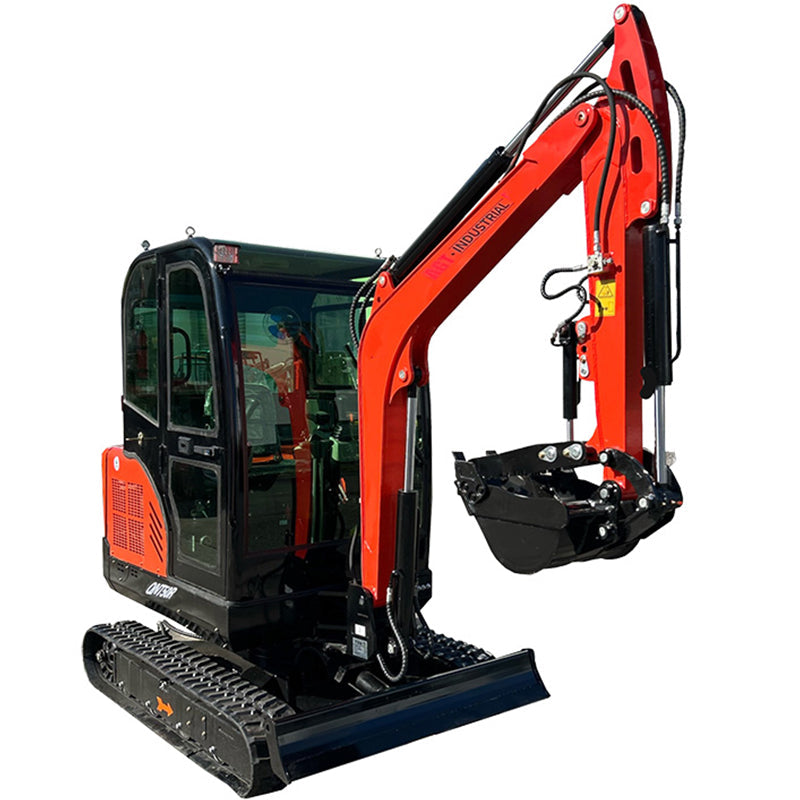 Cfgindustrial 2.5 Ton Mini Excavator with Rato 825 21kW Engine & Hydraulic Thumb | QNT50R