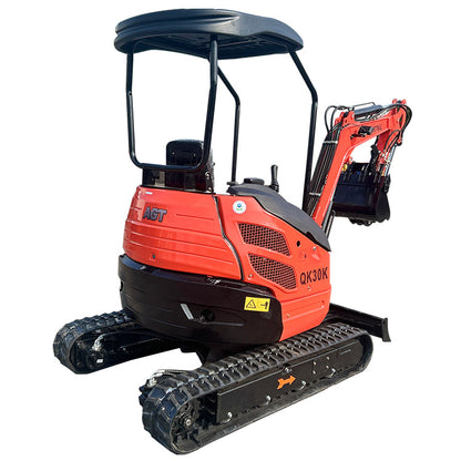 Cfgindustrial 2.8 Ton Kubota Diesel Engine Mini Excavator w/ Enclosed Cab | QK30K