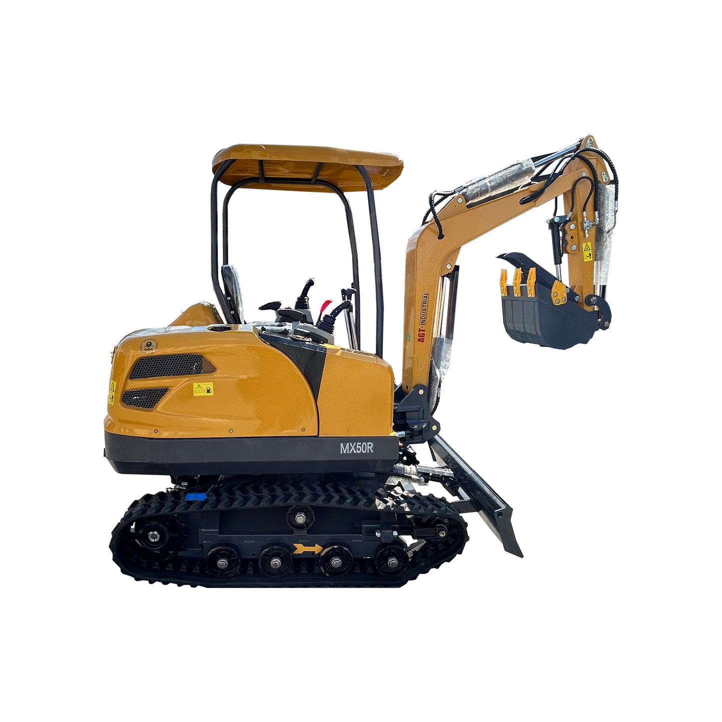 Cfgindustrial 2 Ton Mini Hydraulic Excavator with Cab, Rato 825 Gasoline Engine | MX50R