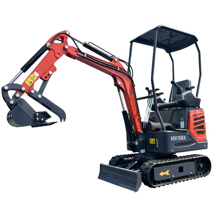 Cfgindustrial 1 Ton Mini Excavator with Rato 13.5 HP R420D Gas Engine | MX15RX