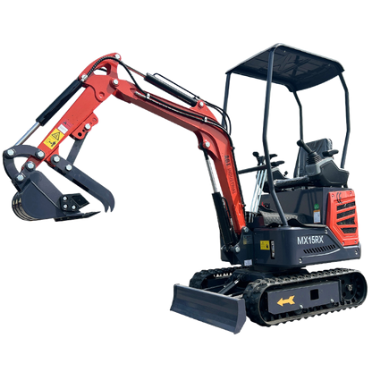 Cfgindustrial 1 Ton Mini Excavator with Rato 13.5 HP R420D Gas Engine | MX15RX