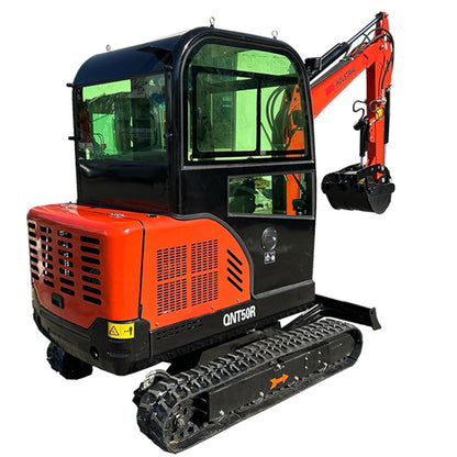 Cfgindustrial 2.5 Ton Mini Excavator with Rato 825 21kW Engine & Hydraulic Thumb | QNT50R
