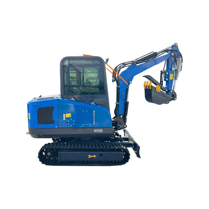 Cfgindustrial 2 Ton Hydraulic Crawler Excavator with Cab, 28 HP Rato 825 Gasoline Engine | MY50R
