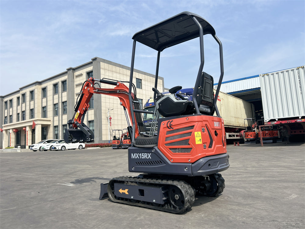 Cfgindustrial 1 Ton Mini Excavator with Rato 13.5 HP R420D Gas Engine | MX15RX