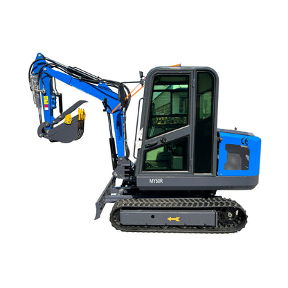 Cfgindustrial 2 Ton Hydraulic Crawler Excavator with Cab, 28 HP Rato 825 Gasoline Engine | MY50R