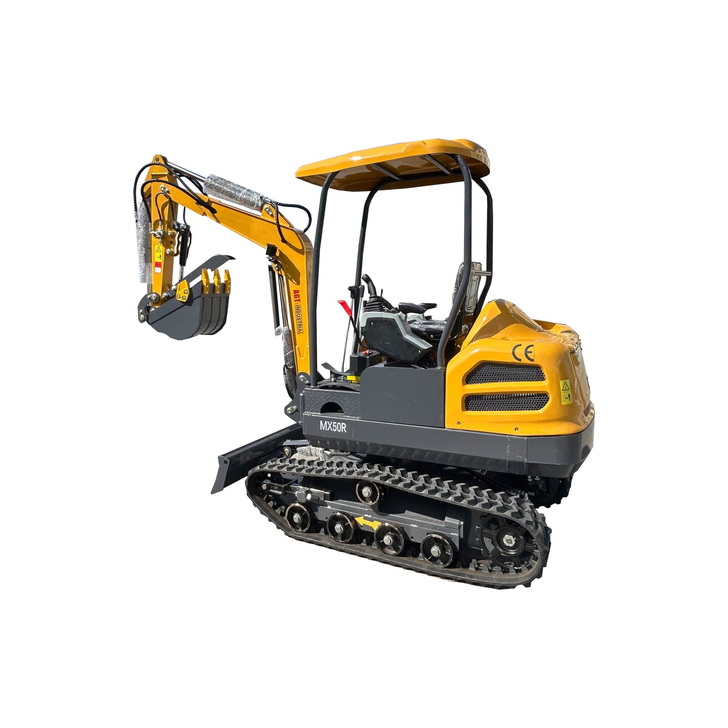 Cfgindustrial 2 Ton Mini Hydraulic Excavator with Cab, Rato 825 Gasoline Engine | MX50R