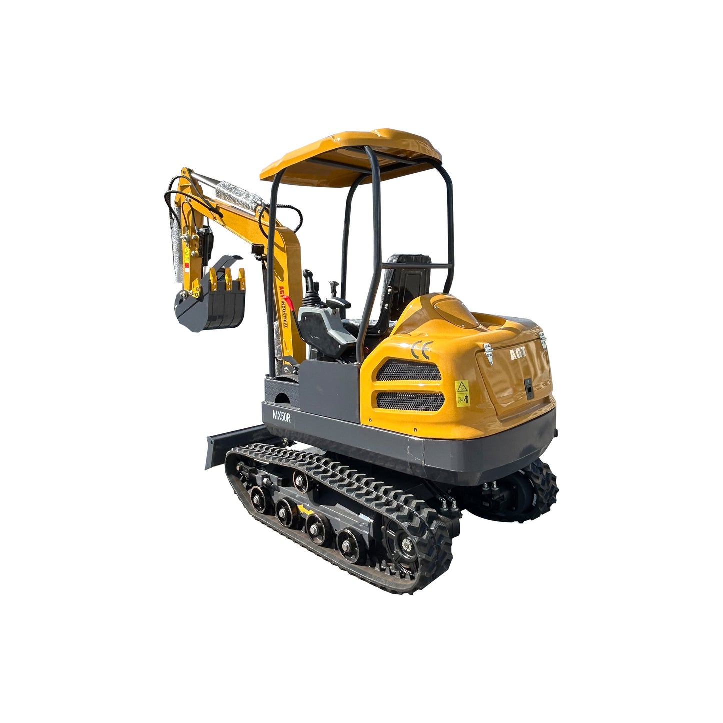 Cfgindustrial 2 Ton Mini Hydraulic Excavator with Cab, Rato 825 Gasoline Engine | MX50R
