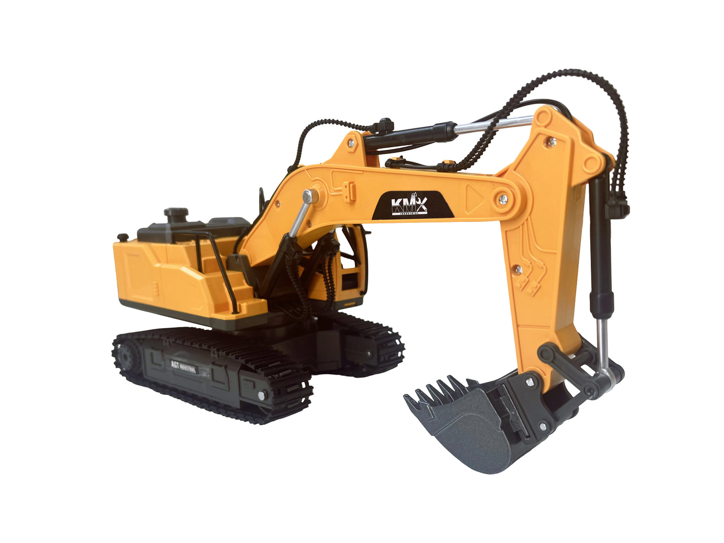 Alloy Remote Control Excavator Model with Interchangeable Attachments | WJMX-4D-E1