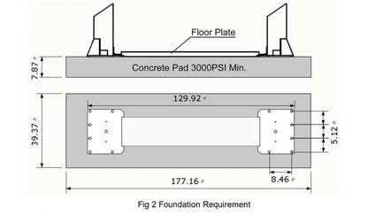Cfgindustrial 10000 LB CAPACITY, TWO-POST AUTO CARLIFT | AGT-B1000