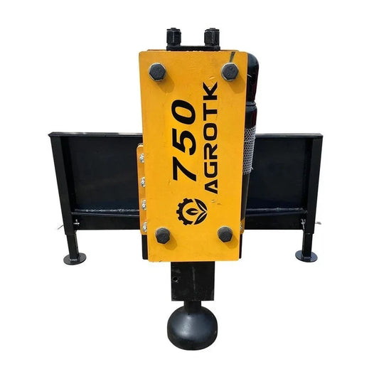 Cfgindustrial 750ft-lbs & 500-900 BPM Hydraulic Post Driver for Skid Steers | AGT-PD750-PZ