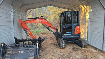 Cfgindustrial 4 Ton Mini Excavator with Kubota D1703 Engine with Hydraulic Thumb | CFG-40UF
