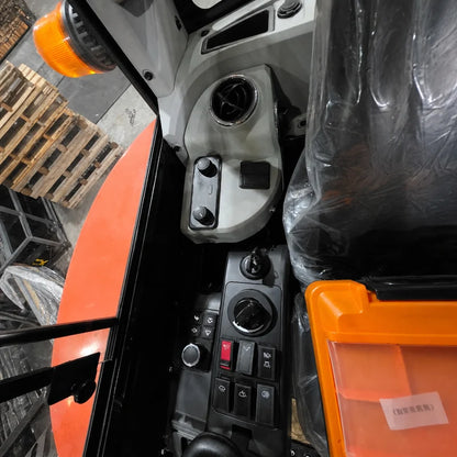 3.8 Ton Mini Excavator w/ Kubota D1703 24.4 HP Engine, 122.8" Dig Depth, A/C Cab, Hydraulic Thumb, 4-Way Dozer Blade & Quick Coupler | CFG-45UF