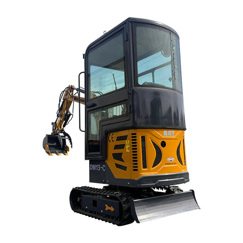 Cfgindustrial 1 Ton Mini Excavator with B&S 13.5HP Engine w/ Hydraulic Thumb & Swing Boom | AGT-DM13-C