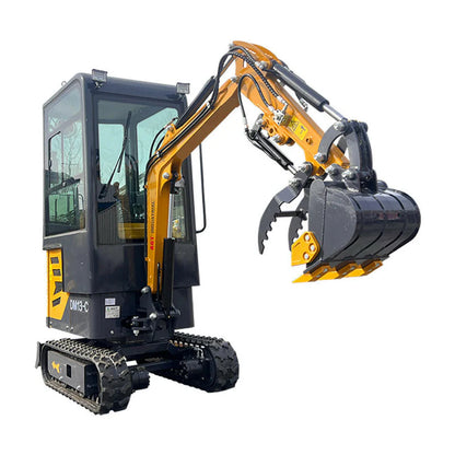 Cfgindustrial 1 Ton Mini Excavator with B&S 13.5HP Engine w/ Hydraulic Thumb & Swing Boom | AGT-DM13-C