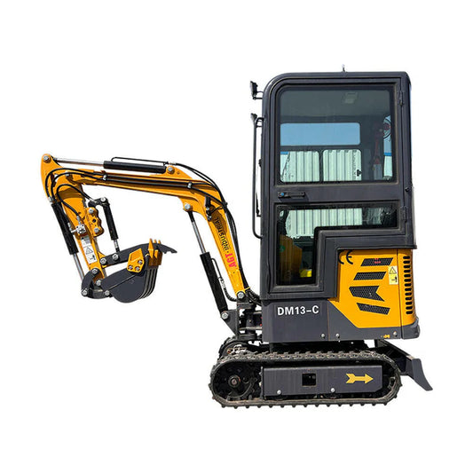 Cfgindustrial 1 Ton Mini Excavator with B&S 13.5HP Engine w/ Hydraulic Thumb & Swing Boom | AGT-DM13-C