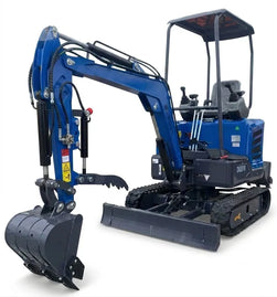Cfgindustrial 2 Ton Mini Excavator Yanmar Diesel Engine Retractable Tracks & Pilot Control | DM20YM