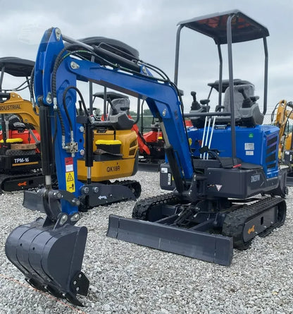 Cfgindustrial 2 Ton Mini Excavator Yanmar Diesel Engine Retractable Tracks & Pilot Control | DM20YM