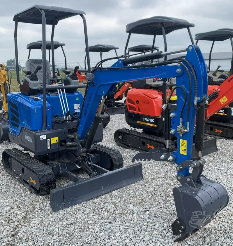 Cfgindustrial 2 Ton Mini Excavator Yanmar Diesel Engine Retractable Tracks & Pilot Control | DM20YM