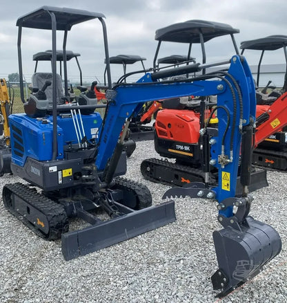 Cfgindustrial 2 Ton Mini Excavator Yanmar Diesel Engine Retractable Tracks & Pilot Control | DM20YM