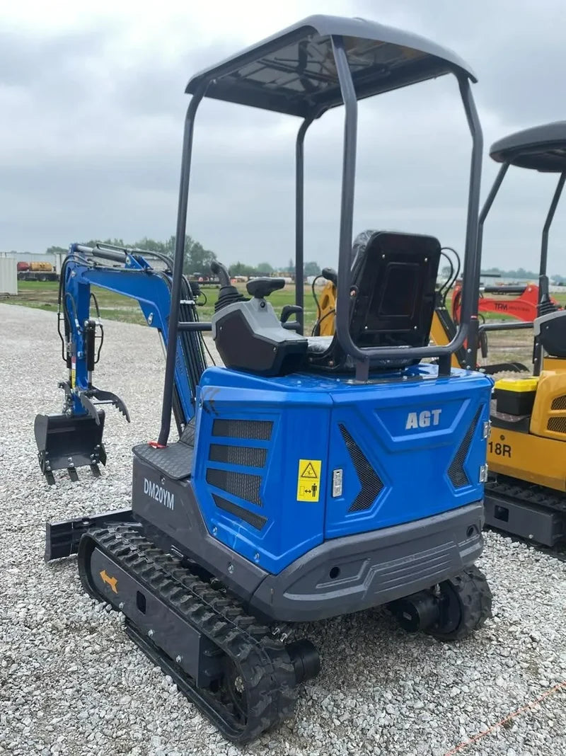 Cfgindustrial 2 Ton Mini Excavator Yanmar Diesel Engine Retractable Tracks & Pilot Control | DM20YM